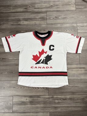Vintage Team Canada Hockey Jersey T Shirt Mario Lemieux